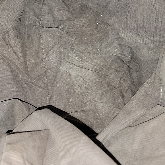 Florence Italy Gray Woven Leather Gray XL Tote Shoulder Bag Handbag Purse - Picture 11 of 14